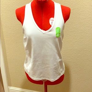 NWT Athletic Works White Moisture Wick Tank, XL.